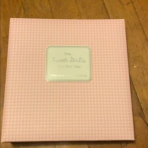 Baby girl memory book and calendar